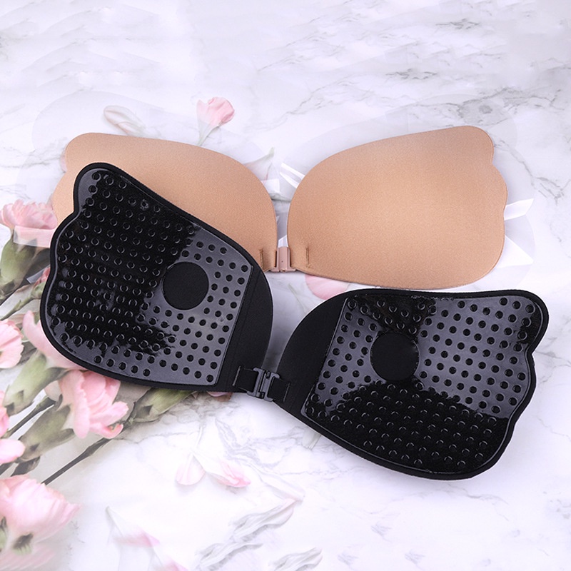Áo Lót Dán Ngực Hình Cách Tiên Dây Rút Tạo Khe Nâng Ngực