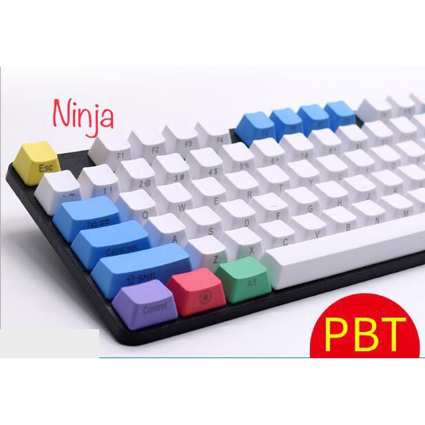 Bộ Keycap PBT nhiều màu CARBON BOW CHALK DOLCH 87/104 phím cho bàn phím cơ