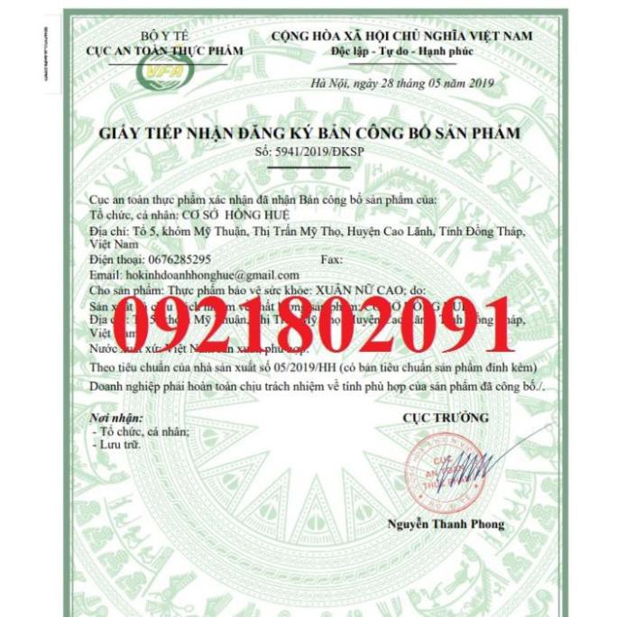 Xuân nữ cao  cơ sở Hồng huệ chai 300ml