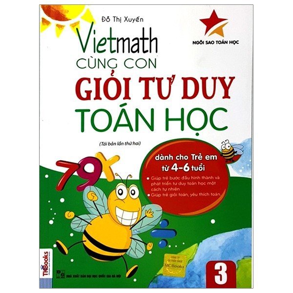 Sách - Vietmath Cùng Con Giỏi Tư Duy Toán Học Tập 3 (Tái Bản 2019)