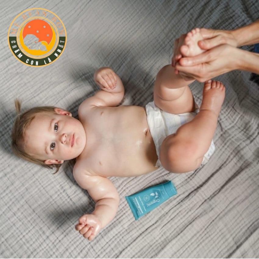 Dầu ấm ngực Little Unn Scents Organic 75ml của úc cho bé từ sơ sinh giúp tránh cảm tăng sức đề kháng - mẹ bean bon