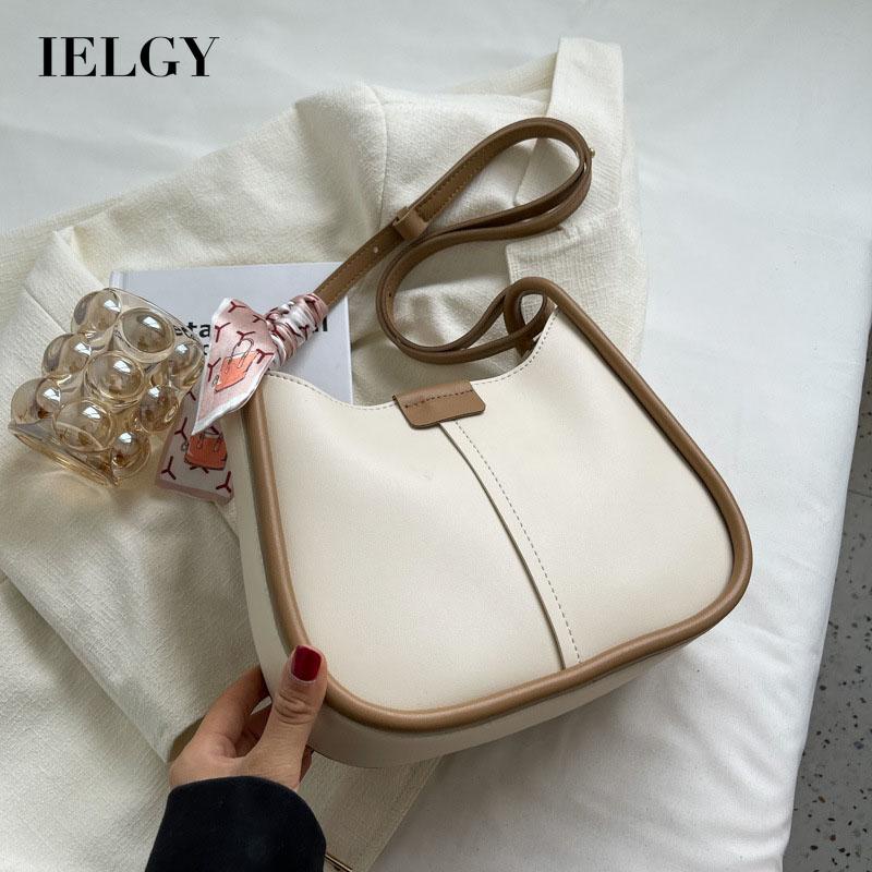 Ielgy Túi Đeo Chéo Dáng Xô Kết Cấu Cao Cấp Cho Nữ