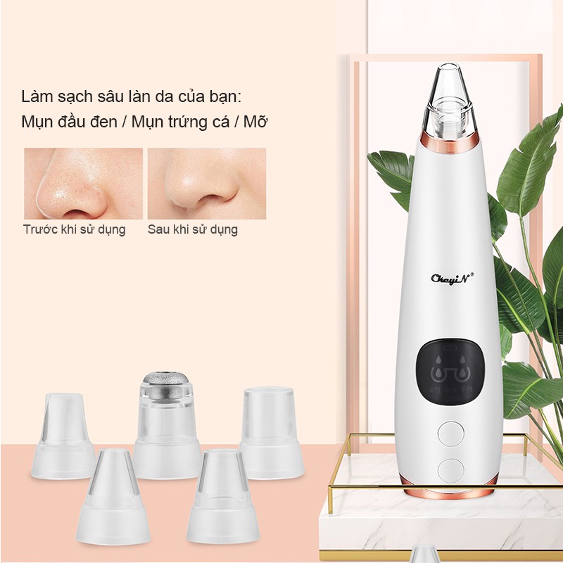 [Mã FMCGMALL - 8% đơn 250K] Máy hút mụn đầu đen CkeyiN làm sạch lỗ chân lông chăm sóc da | BigBuy360 - bigbuy360.vn