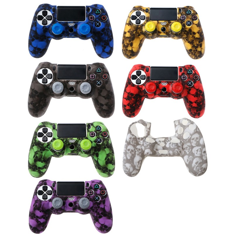 Vỏ bảo vệ tay cầm bằng silicon + 2 nút nhấn cho máy chơi game PS4 Pro | BigBuy360 - bigbuy360.vn