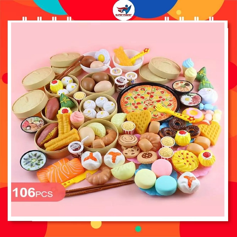 Bộ đồ chơi - Các loại bánh kẹo 84 món và 106 món