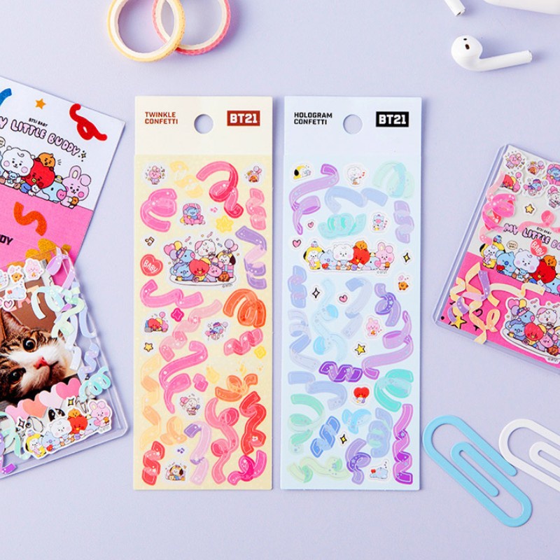 Miếng Dán Trang Trí Điện Thoại Họa Tiết Hoạt Hình Kpop BTS