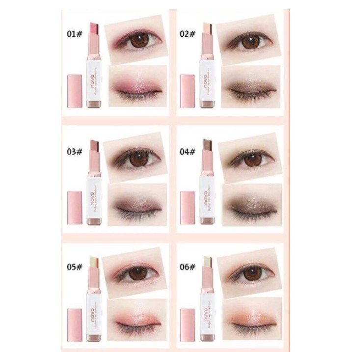 [CAO CẤP] Phấn Mắt Trang Điểm 2 Màu Dạng Thỏi NOVO (3.8g) - SP000247 | BigBuy360 - bigbuy360.vn