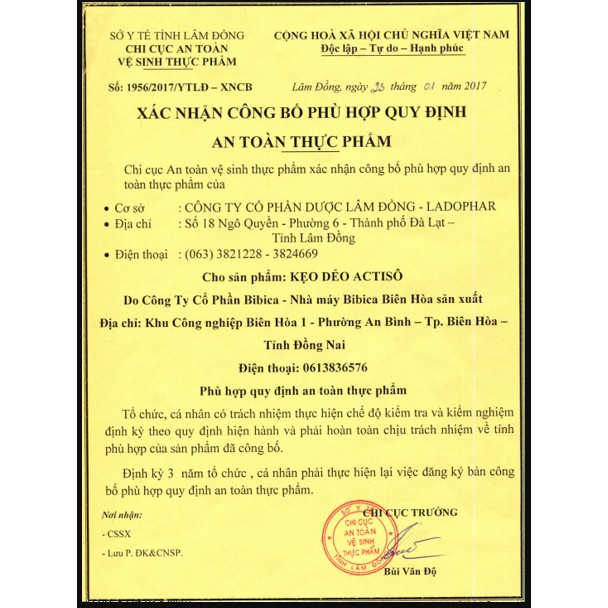 Kẹo dẻo Atiso túi 40g Ladophar. LadoKId dùng cao hoa actiso bổ dưỡng