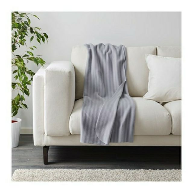 Chăn dạ kẻ đắp ghế sofa văn phòng công sở Vitmossa IKEA