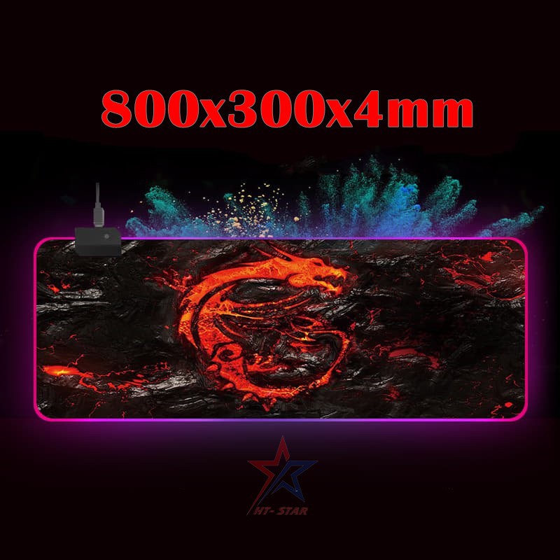 Bàn di chuột Led RGB size 800x300x4mm Logo MSI