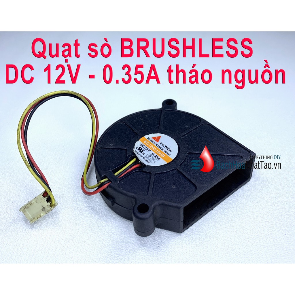 Quạt Sò BRUSHLESS DC 12v-0.35a