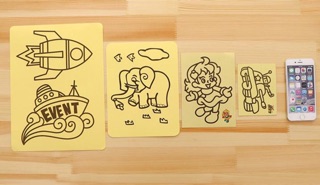 tranh cát A5 kích cỡ 20,5*15cm