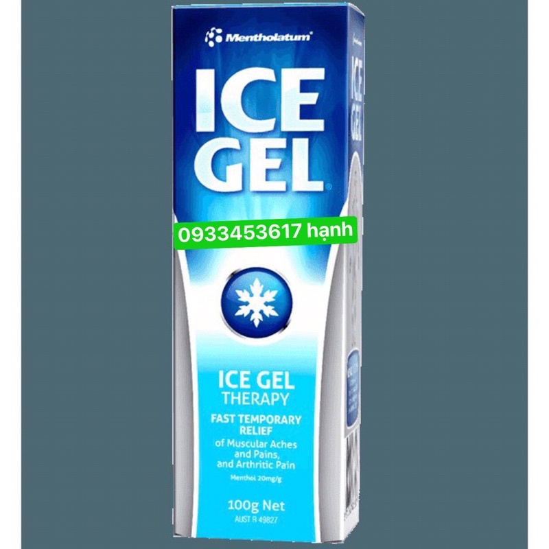 ICE GEL 100g Dầu xoa bop giảm đau cơ của Úc ( chính hãng )