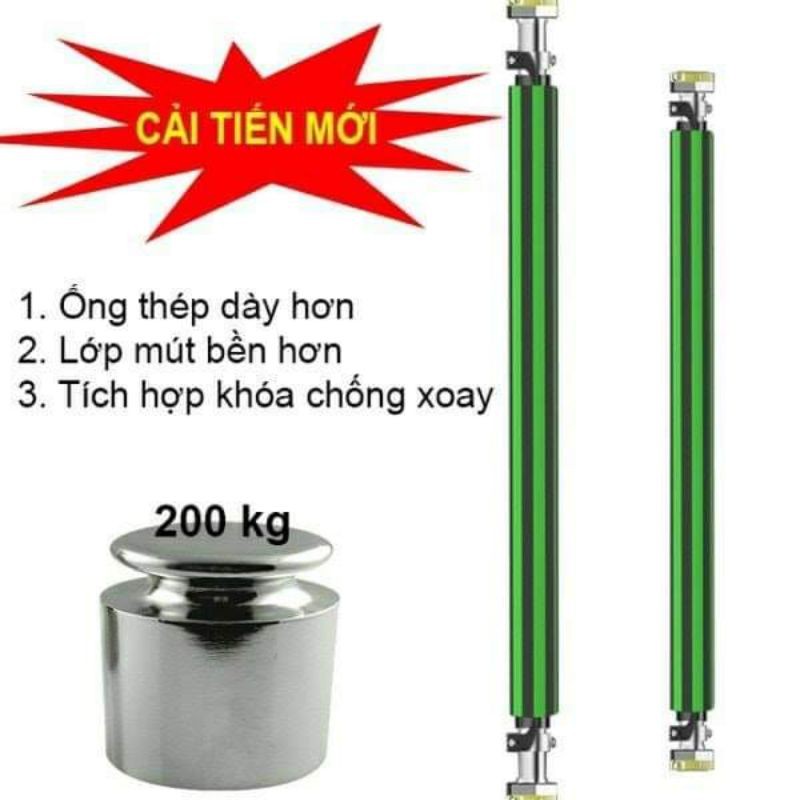 Xà đơn treo tường điều chỉnh 83-130cm nặng 2,1kg chống xoay