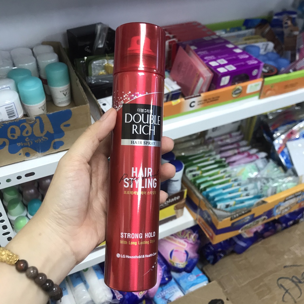 Mousse Bọt xịt tạo kiểu tóc DOUBLE RICH Hair Mousse Soft Hold - sịt tạo kiểu tóc 150ml