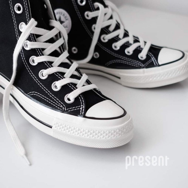 Giày sneaker Converse 1970s Black White chính hãng cho nam nữ cao cổ full box Present Original Sneakers