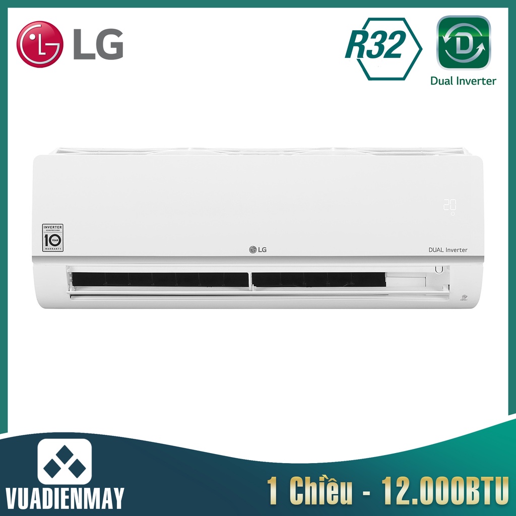 [Miễn phí giao hàng TP.HCM] Máy Lạnh LG 12000BTU 1 chiều inverter V13ENS1