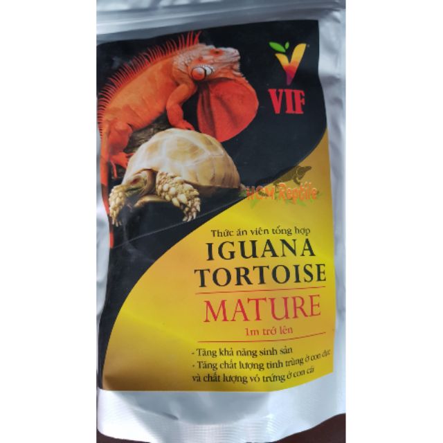 VIF - Thức ăn cho iguana và rùa cạn (hạt lớn, gói lớn 500gram)