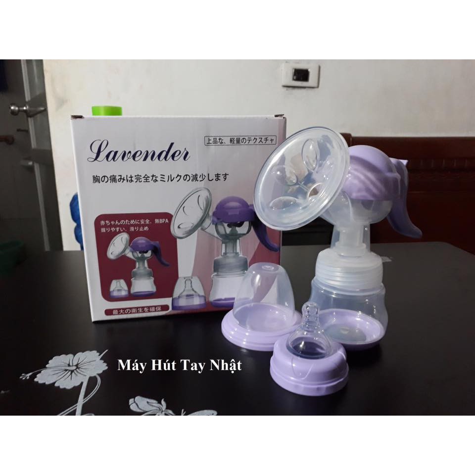 Máy hút sữa bằng tay Lavender - Nhật Bản (tặng 5 túi trữ sữa)