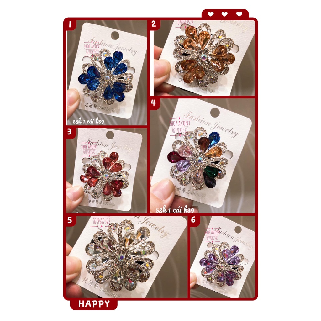 Cột tóc nhung - Buộc tóc nhung xi màu trắng đính hạt pha lê hình hoa