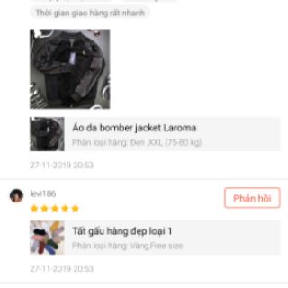 Áo da bomber jacket Laroma