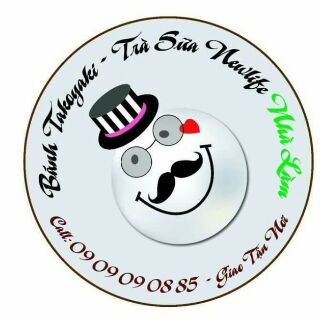 In tem decal dán ly trà sữa, khô gà