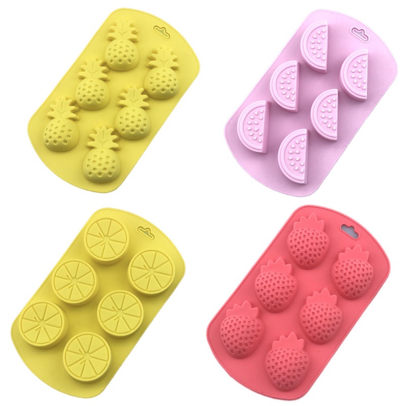 1 Khuôn Silicone Hình Trái Cây, Dưa Hấu, Dưa Hấu, Nước Đá