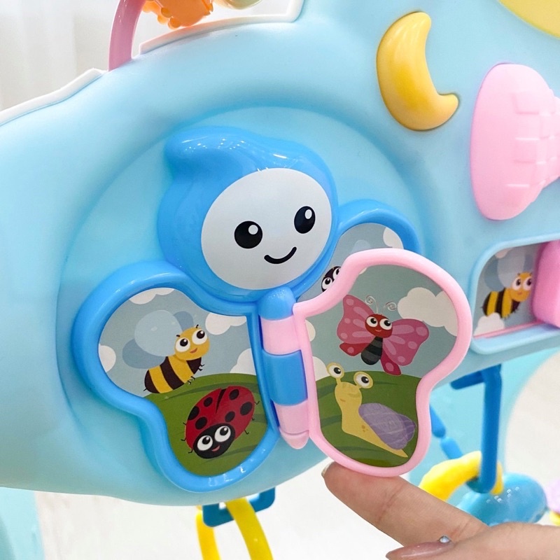 Kệ chữ A đa năng UMOO đồ chơi cho trẻ sơ sinh nằm chơi có phát nhạc Umoo