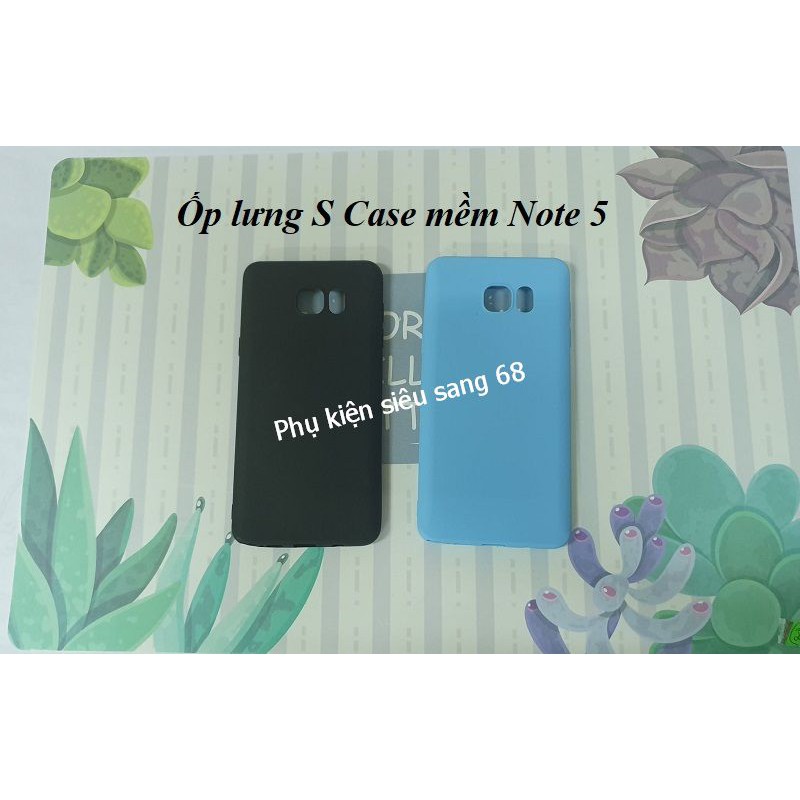 Ốp Dẻo Silicon Samsung Case Nhiều Màu Sắc Dành Cho Máy Samsung Note 5 - Pk68