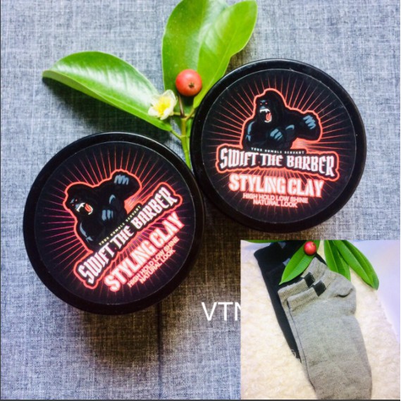 [CHÍNH HÃNG,ĐỘC QUYỀN,THIÊN NHIÊN]Sáp vuốt tóc AVATY đỏ(swift the barber) 100g tặng tất .