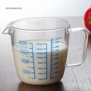 Cốc đo lường thủy tinh 250ml 500ml