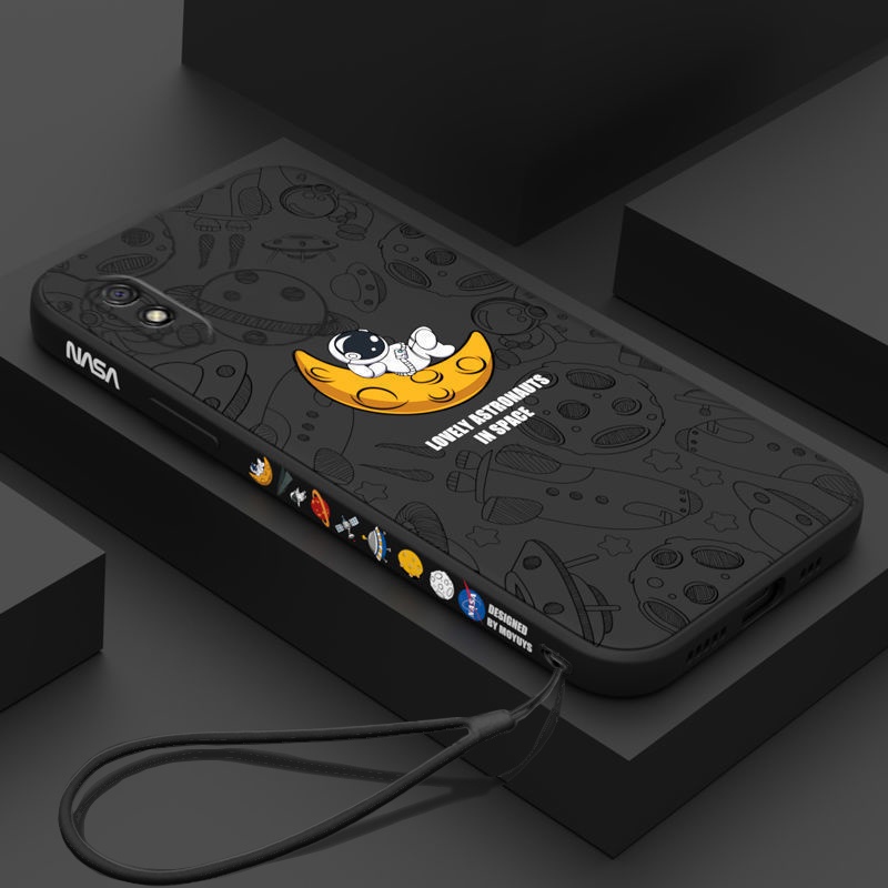 Ốp điện thoại QIANZI kiểu phi hành gia cho Redmi 9 9T Redmi9A Redmi9C Redmi10 Redmi8 8A xiaomi 10T 10Tpro 11T PRO