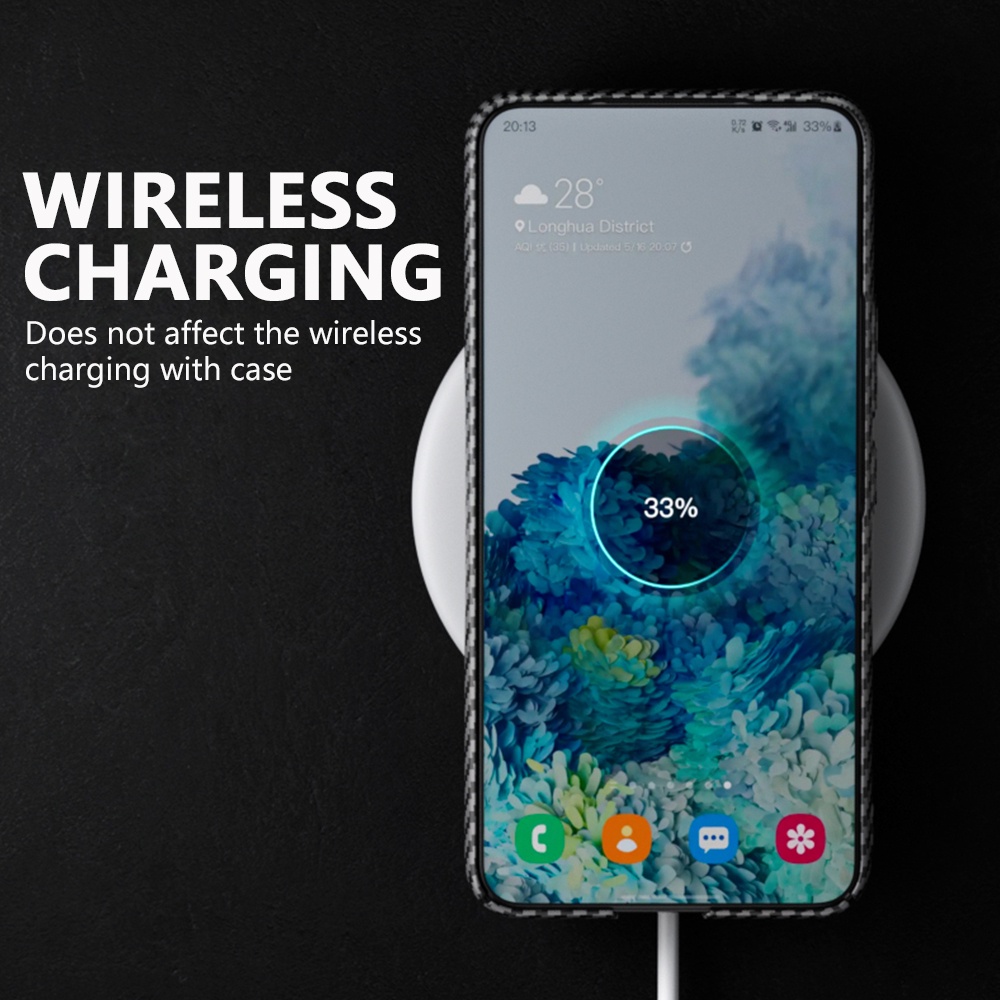 Ốp Điện Thoại Sợi Carbon Cứng Siêu Mỏng Cho Samsung Galaxy S22 S21+