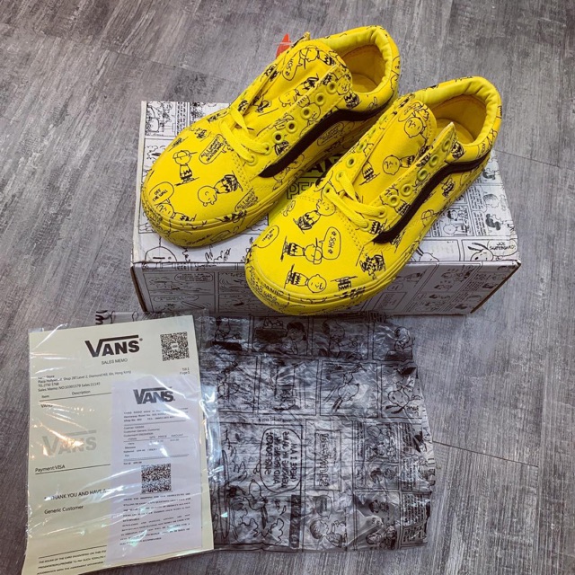 ẢNH THẬT | Giày thể thao VANS PEANUTS YELLOW