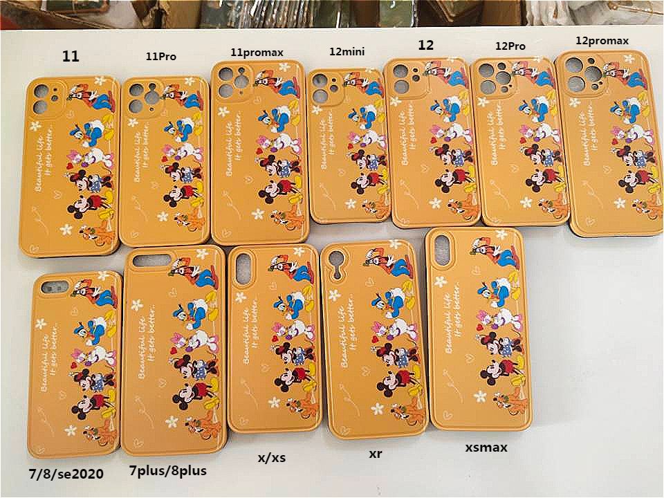 Ốp Điện Thoại Thiết Kế Viền Hoạt Hình Cho iPhone 12 13 11 Pro Max X Xs Max Xr 5519