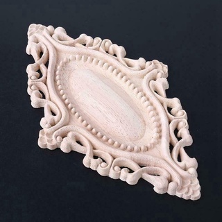 Bộ 4 miếng gỗ chạm khắc hình oval
