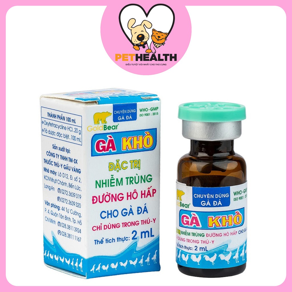 2ML GÀ KHÒ cho gà đá