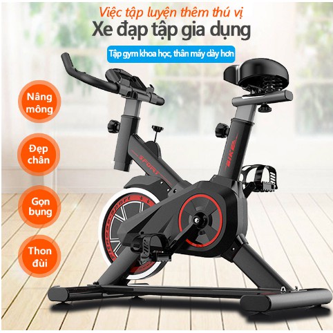 Xe Đạp Tập Thể Dục Thể Thao,GYM Tại Nhà,Có Đồng Hồ Cảm Biến Nhịp Tim,Điều Chỉnh Được Kích Thước Phù Hợp,Mã B036