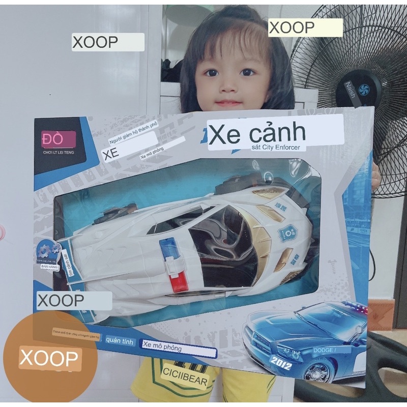 Đồ chơi ! Xe ô tô cảnh sát hộp 45cm cho bé