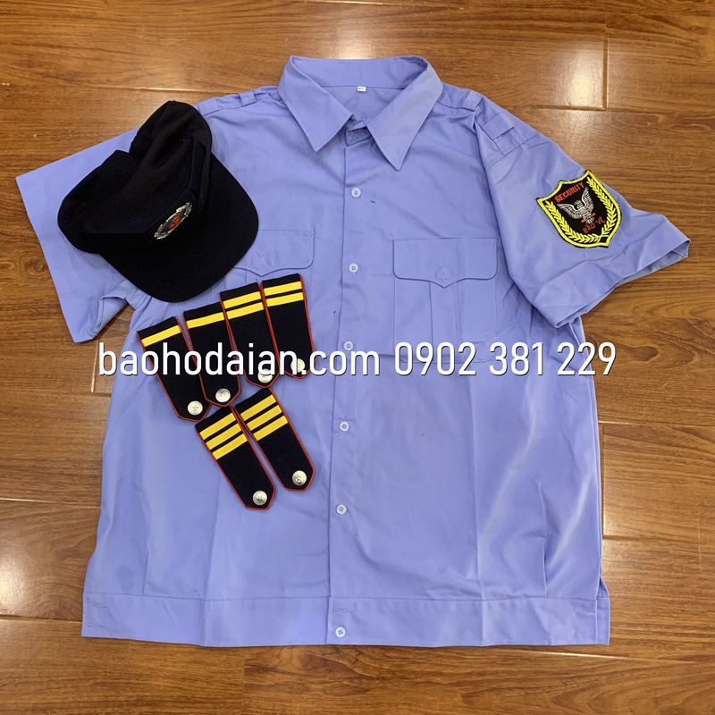 Áo bảo vệ nẹp bo (budong) logo tay kèm cầu vai và nón kèm sao