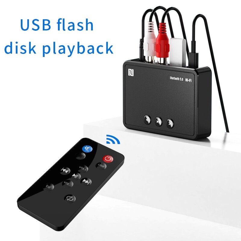 Bộ Thu Bluetooth 5.0 NFC M10 -Bộ Chuyển Đổi Âm Thanh Không Dây Hỗ Trợ Ổ USB Flash