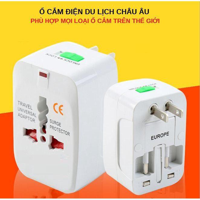 Ổ cắm điện đa năng du lịch Universal Travel Adapter nhiều đầu - Phích cắm điện