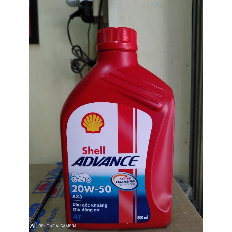 Dầu nhớt xe máy Shell Advance AX3 20w50 (800ml)