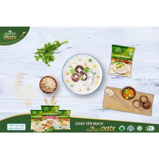 Combo 6 gói cháo yến mạch rau nấm xuân an 40g