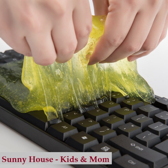 Miếng Dính Bụi Bẩn - Vệ Sinh Đa Năng Máy Tính, Xe Cộ - Slime (Giao Màu Ngẫu Nhiên)