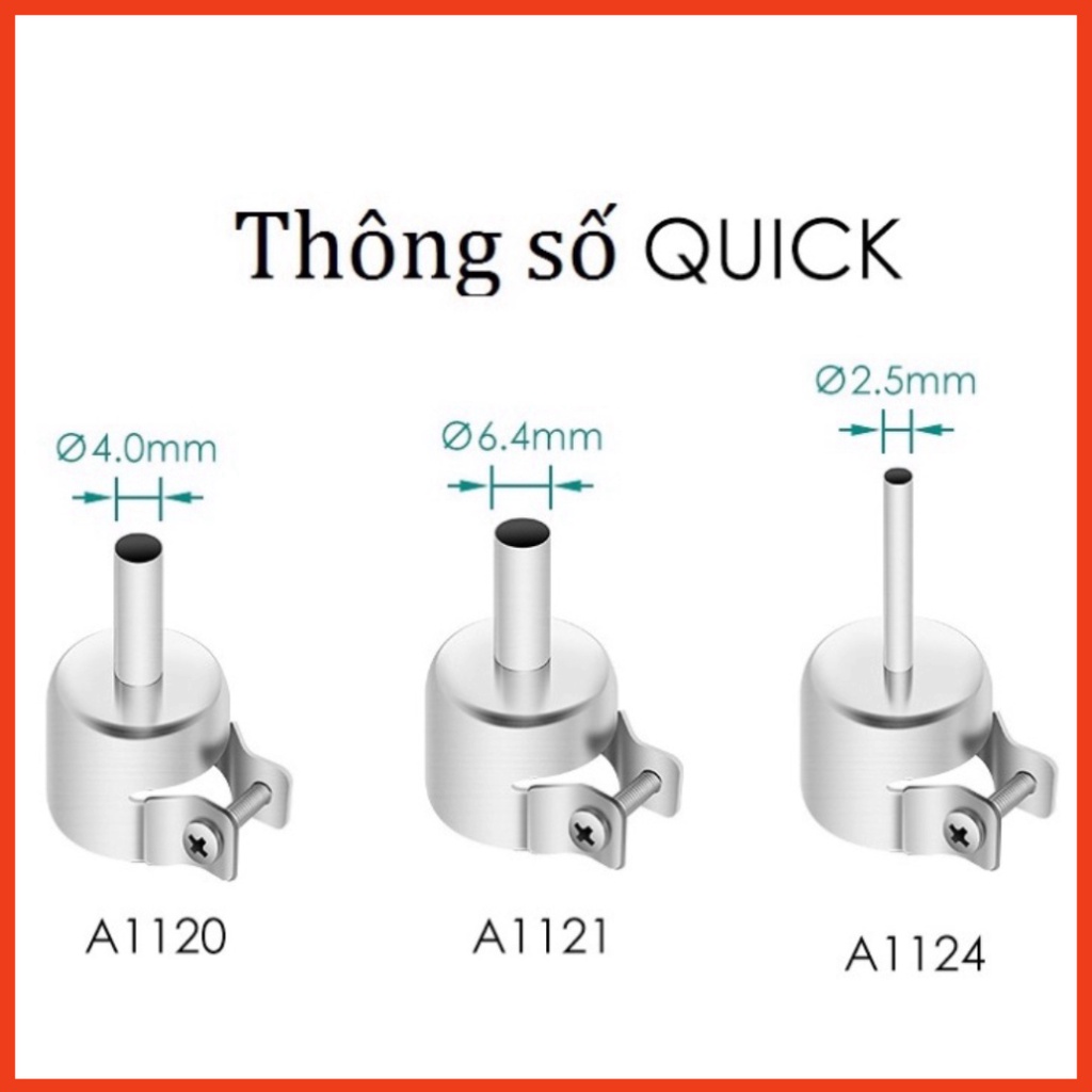 Đầu khò Quick 850A, 850D, 706W+, 857DW +