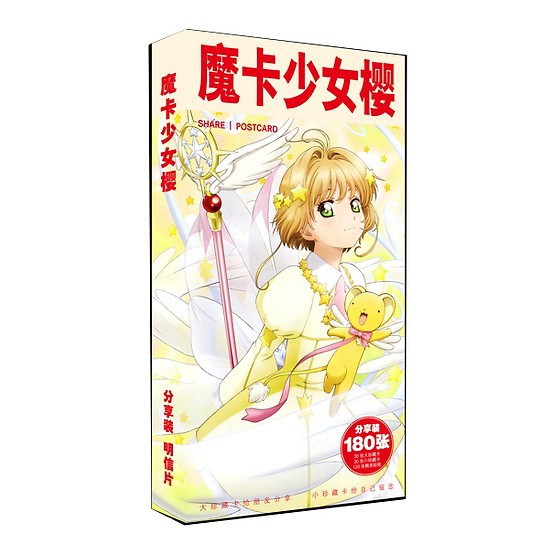 Postcard Cardcaptor Sakura hộp ảnh bộ ảnh có ảnh dán + lomo + postcard bưu thiếp anime chibi quà tặng độc đáo