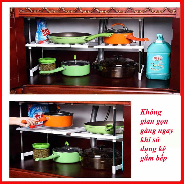Kệ bếp đa năng, kệ gầm bếp để xoong nồi thông minh tiện lợi | BigBuy360 - bigbuy360.vn
