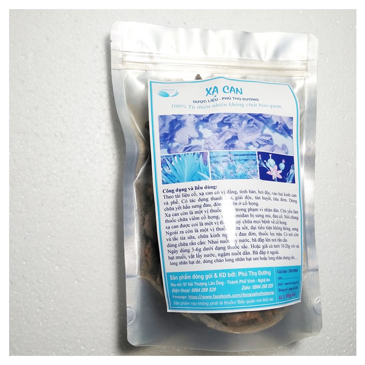Xạ can - Túi 1kg Hỗ trợ điều trị viêm họng, ho khan, ho có đờm hiệu quả...