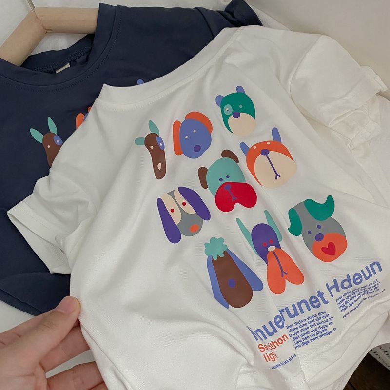 Áo Thun 100% cotton Tay Ngắn Thoải Mái Thời Trang Mùa Hè Cho Bé Gái